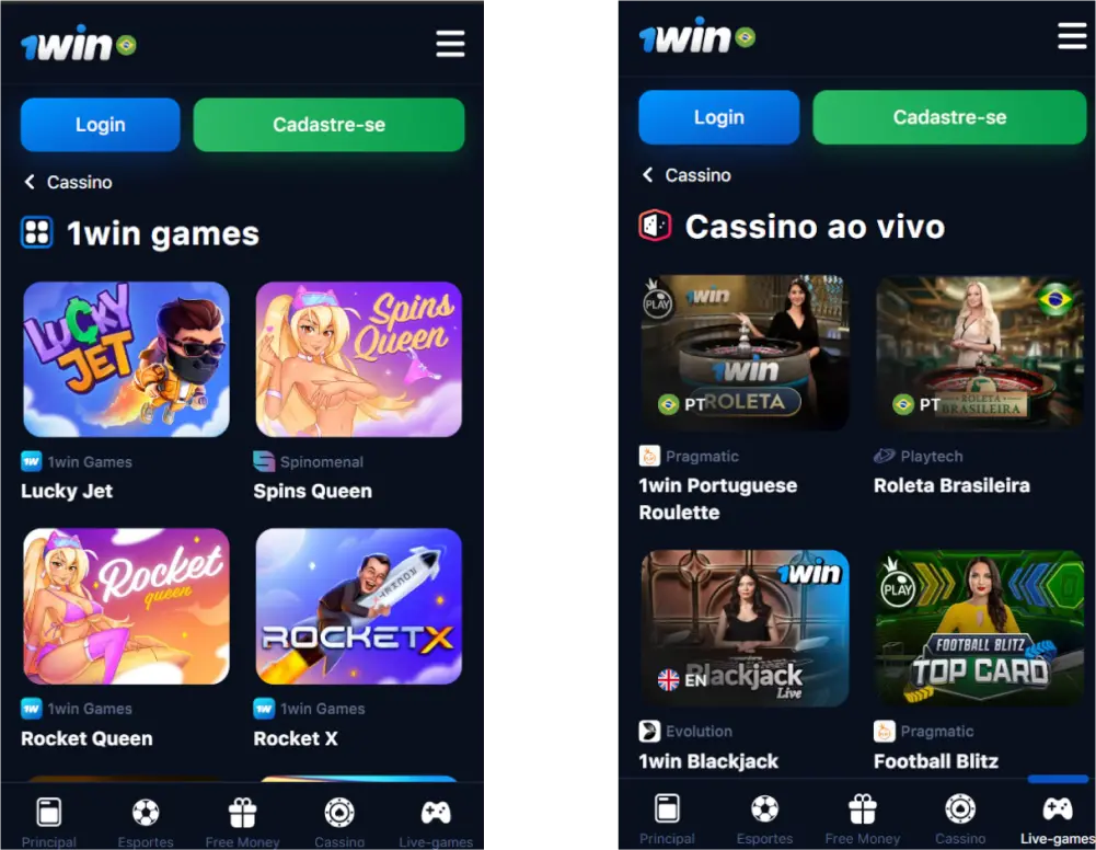 Descargar APK 1win Argentina